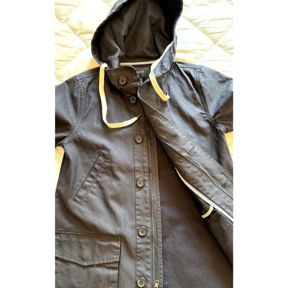 NWOT J. Crew Hooded Essie Jacket Lightweight Utility Size PS (classic preppy) - Picture 2 of 7